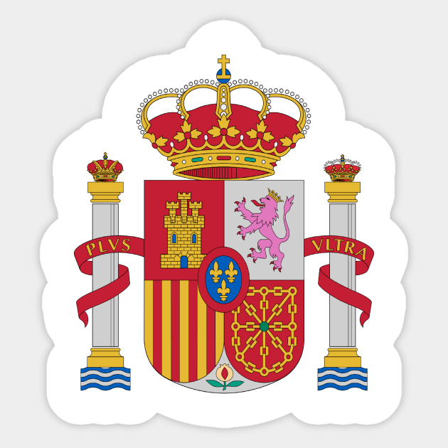 Escudo de España Sticker by Wickedcartoons